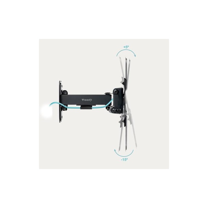 TooQ Soporte de Pared para Pantallas 13″-43″, Negro