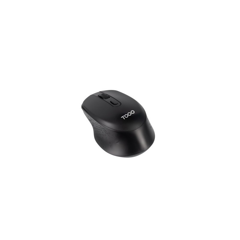 TooQ Ratón inalámbrico, 1600 DPI, 4 Botones, Negro