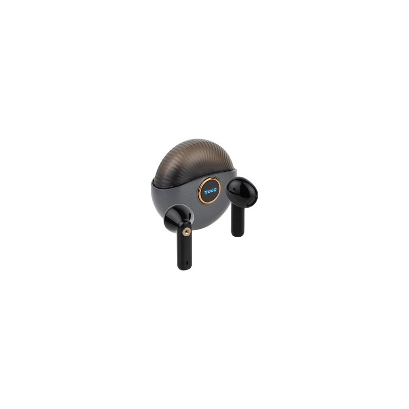 TOOQ AURICULARES INALAMB + MICRÓFONO SNAIL GRISES
