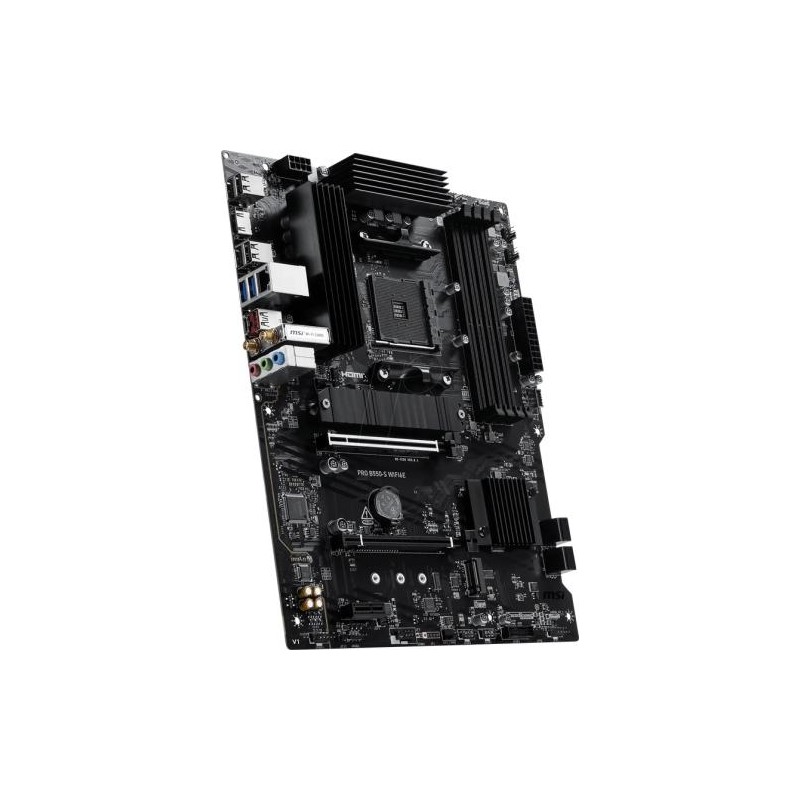 PLACA MSI PRO B550-S WIFI6E,AMD,AM4,B550,4DDR4,128GB,HDMI,GBLAN+WIFI6E+BT5.3,4SATA3+2M.2,7USB3.2,ATX