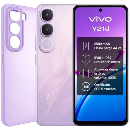 Smartphone Vivo Y21D 6GB/ 256GB/ 6.68″/ Púrpura