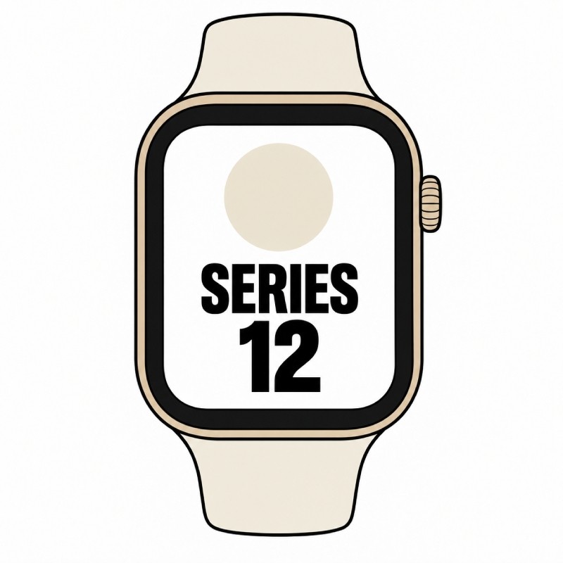 Apple Watch Series 12/ GPS/ 42mm/ Dorado Claro/ Correa Deportiva Arena (S/M)