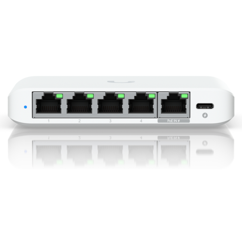 Ubiquiti UniFi Flex Mini 2.5G Gestionado 2.5G Ethernet (100/1000/2500) Energía sobre Ethernet (PoE) Escritorio Blanco