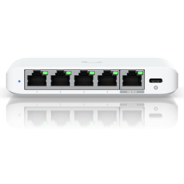 Ubiquiti UniFi Flex Mini 2.5G Gestionado 2.5G Ethernet (100/1000/2500) Energía sobre Ethernet (PoE) Escritorio Blanco