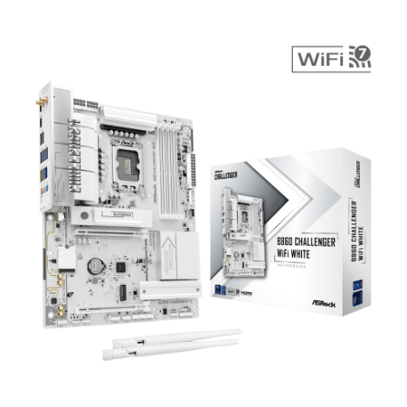 Asrock B860 Challenger WiFi White Intel B860 LGA 1851 (Socket V1) ATX