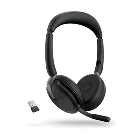 Auriculares jabra evolve2 65 flex ms stereo inalambrico negro