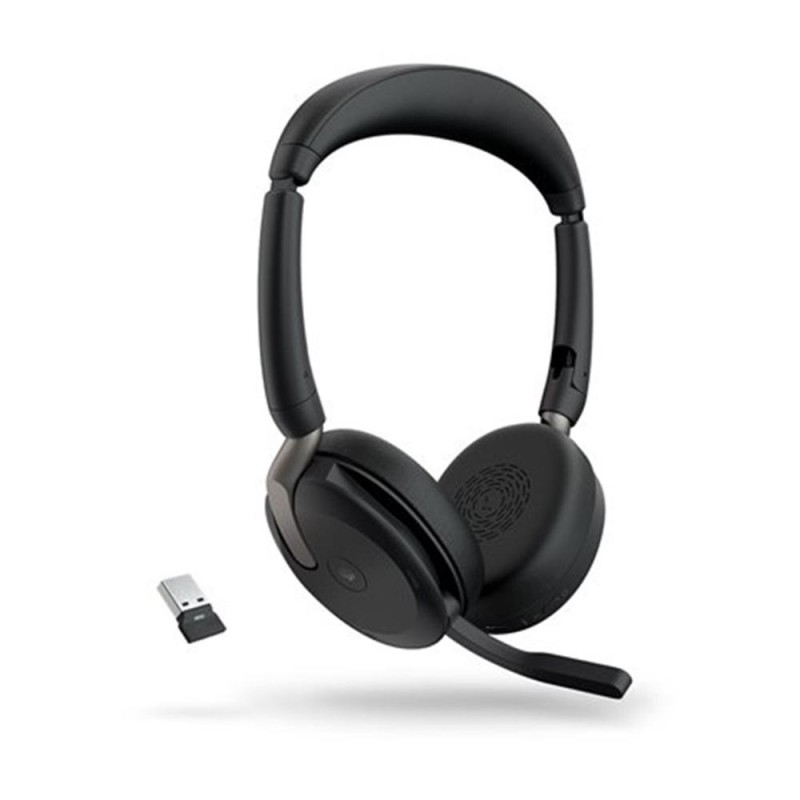 Auriculares jabra evolve2 65 flex ms stereo inalambrico negro