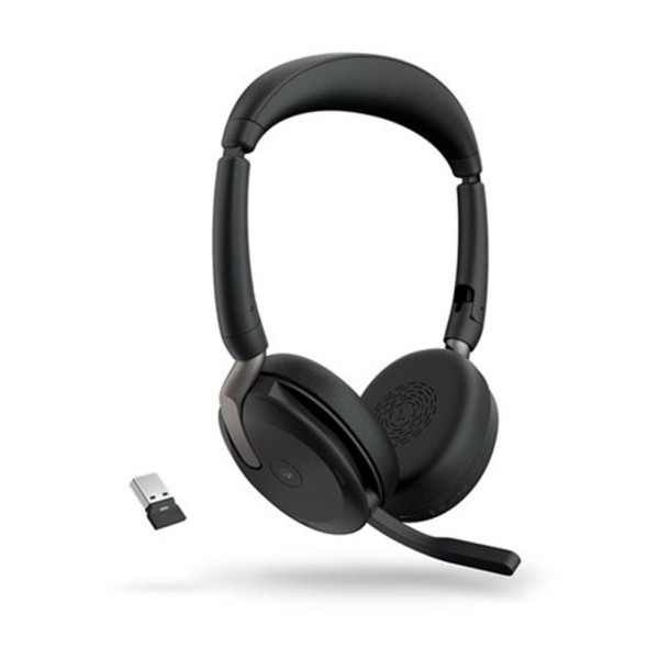 Auriculares jabra evolve2 65 flex ms stereo inalambrico negro