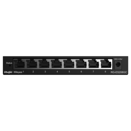 Ruijie Networks RG-ES208GC switch Gestionado L2 Gigabit Ethernet (10/100/1000) Gris