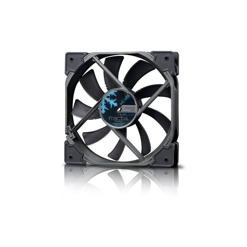 Fractal Design Venturi HP-14 PWM Carcasa del ordenador Ventilador 14 cm Negro, Gris