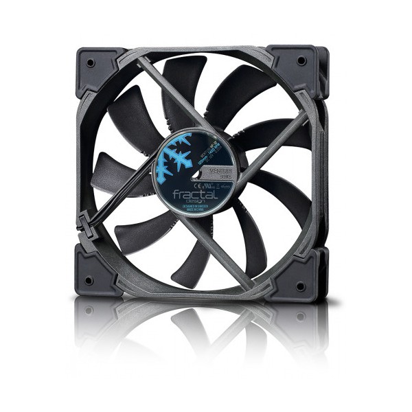 Fractal Design Venturi HP-14 PWM Carcasa del ordenador Ventilador 14 cm Negro, Gris