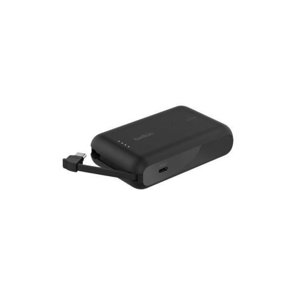 POWERBANK 10000mAh BELKIN BPB021HQBK PD 20W 1xUSB-C CABLE INTEGRADO USB-C NEGRO