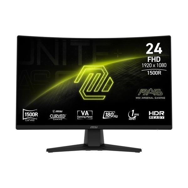 MSI MAG 242C pantalla para PC 59,9 cm (23.6″) 1920 x 1080 Pixeles Full HD LCD Negro