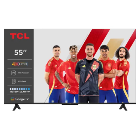 TCL P61 55P61K Televisor 139,7 cm (55″) 4K Ultra HD Smart TV Wifi Aluminio 270 cd / m²