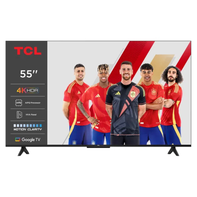 TCL P61 55P61K Televisor 139,7 cm (55″) 4K Ultra HD Smart TV Wifi Aluminio 270 cd / m²