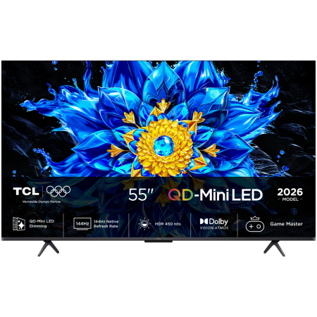 TCL P8L 55P8L Televisor 139,7 cm (55″) 4K Ultra HD Smart TV Wifi Negro 450 cd / m²
