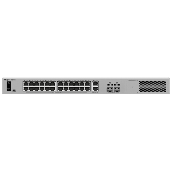 Ruijie Networks RG-ES228GS-P-V2 switch Gestionado L2 Gigabit Ethernet (10/100/1000) Energía sobre Ethernet (PoE) Gris