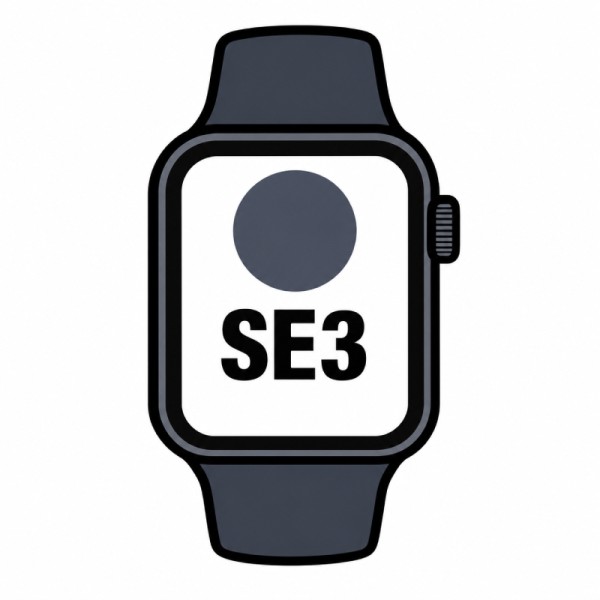 Apple Watch SE3/ GPS/ Cellular/ 40mm/ Caja de Aluminio Medianoche/ Correa Deportiva Azul Marino M/L