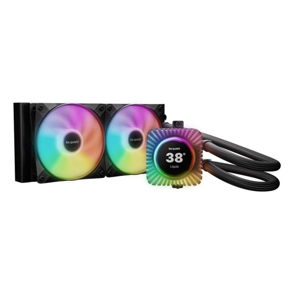Kit refrigeracion liquida be quiet! light loop io lcd argb 2x 120mm negro