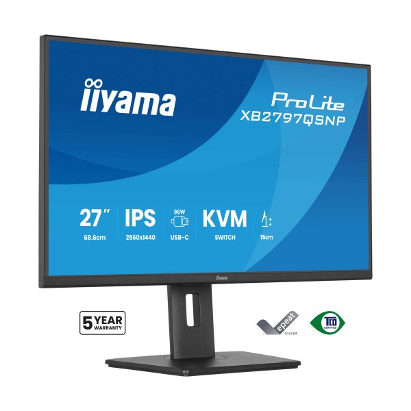 MONITOR IIYAMA 27″ IPS, 4-SIDE SLIM BEZEL 2560X1440 75HZ