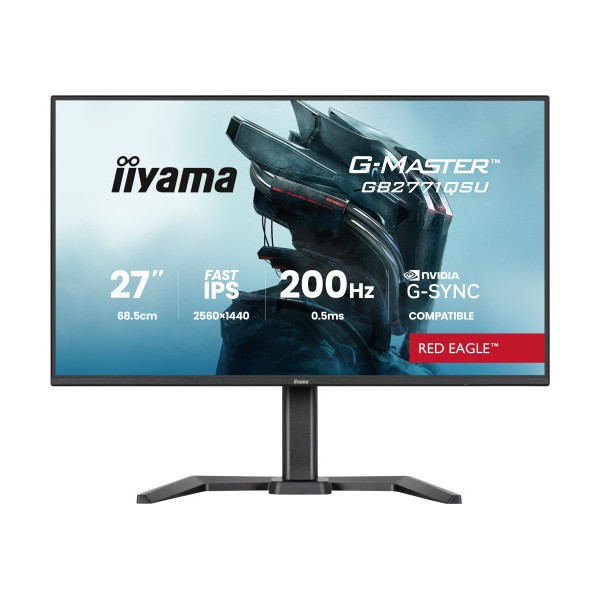 MONITOR IIYAMA, 27 PULGADAS, 68,6 CM, FAST IPS, 2560X1440, 200HZ, 0,233 MM, MATE NEGRO