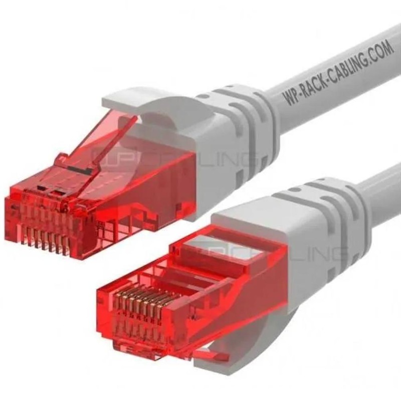 Cable de red wp latiguillo rj45 u - utp cat.6 0.5m gris
