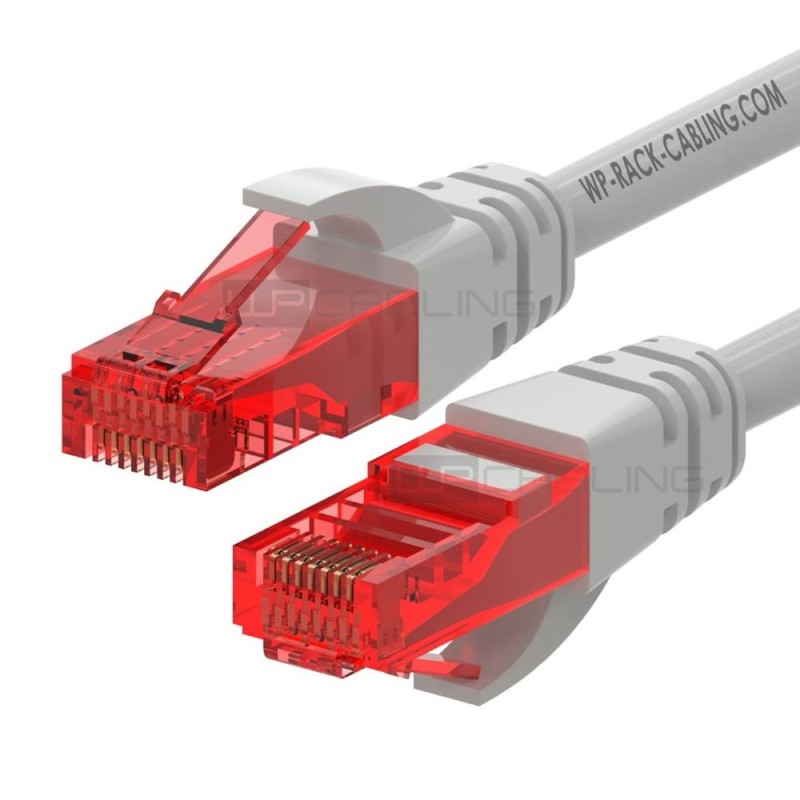 Cable de red wp latiguillo rj45 u - utp cat.6 1m gris