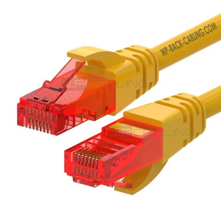 Cable de red wp latiguillo rj45 u - utp cat.6 3m amarillo