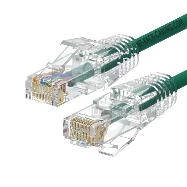 Cable de red slim wp latiguillo rj45 u - utp cat.6a 0.2m verde