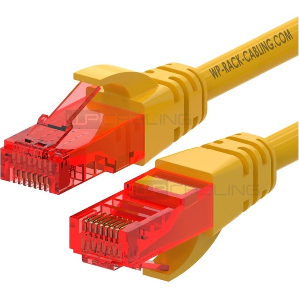 Cable de red wp latiguillo rj45 u - utp cat.6 0.2m amarillo