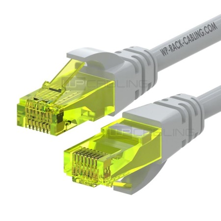 Cable de red wp latiguillo rj45 u - utp cat.6a 0.2m gris