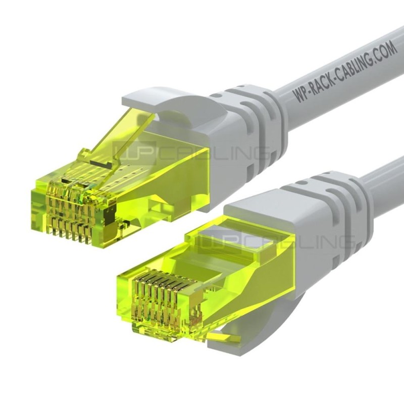 Cable de red wp latiguillo rj45 u - utp cat.6a 0.2m gris