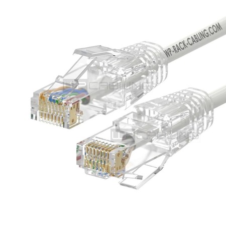 Cable de red slim wp latiguillo rj45 u - utp cat.6a 1m blanco