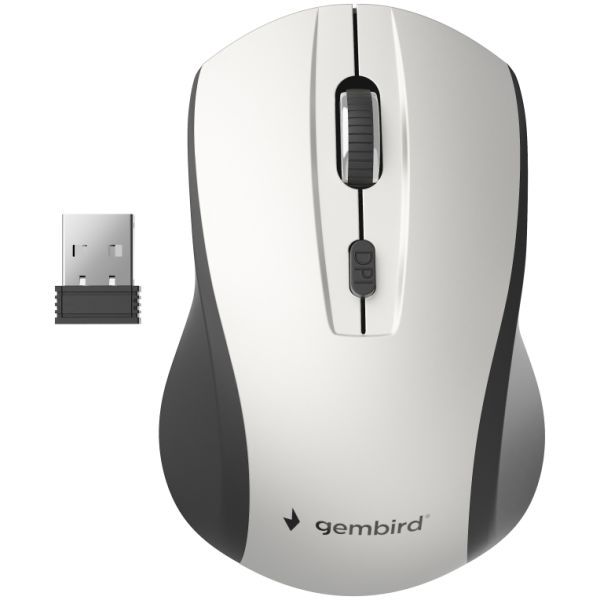 Gembird MUSW-4B-02-BS ratón Oficina Ambidextro RF inalámbrico Óptico 1600 DPI