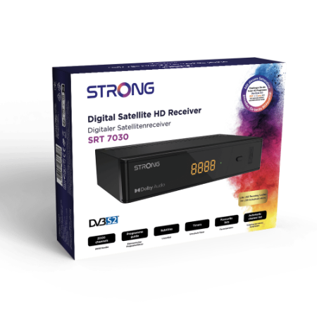 Strong SRT 7030 decodificador 1 sintonizador(es) Alámbrico Negro