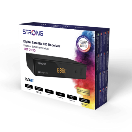 Strong SRT 7030 decodificador 1 sintonizador(es) Alámbrico Negro