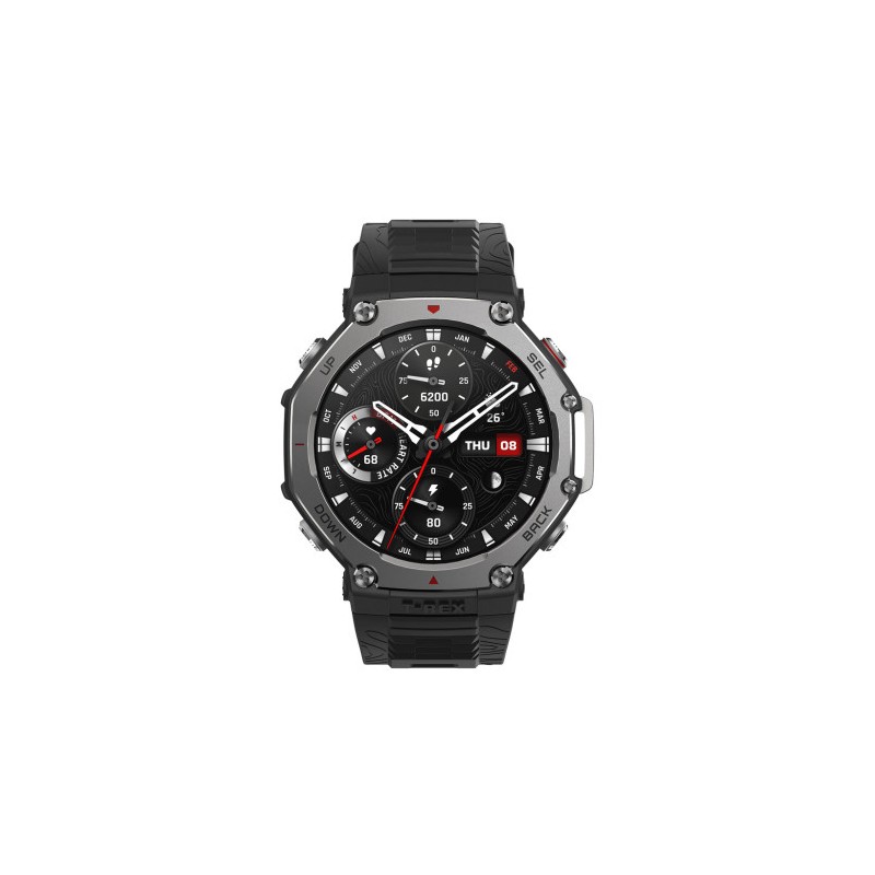 Amazfit T-Rex 3 3,81 cm (1.5″) AMOLED Digital 480 x 480 Pixeles Pantalla táctil Negro Wifi GPS (satélite)