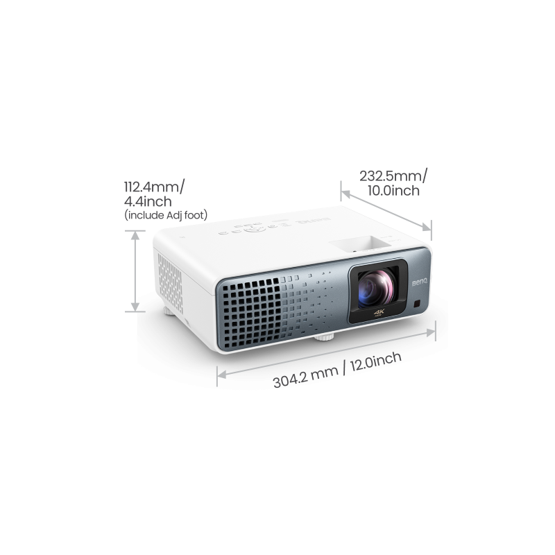 BenQ TK710STi videoproyector Proyector de alcance estándar 3200 lúmenes ANSI DLP UHD 4K (3840x2160) 3D Negro, Blanco