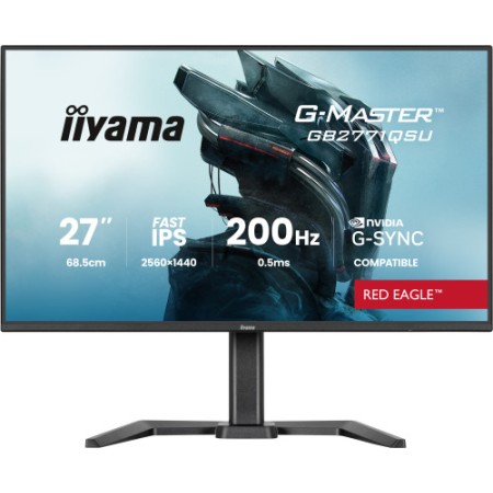 MONITOR IIYAMA, 27 PULGADAS, 68,6 CM, FAST IPS, 2560X1440, 200HZ, 0,233 MM, MATE NEGRO