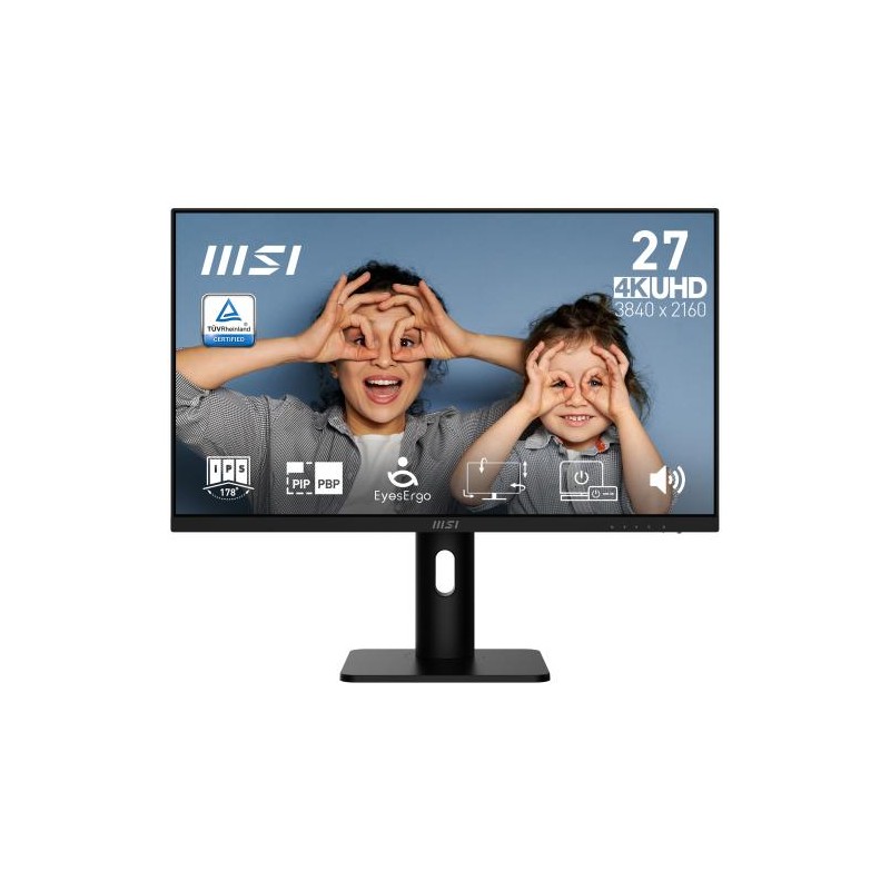 MSI PRO MP273UP E6 pantalla para PC 68,6 cm (27″) 3840 x 2160 Pixeles 4K Ultra HD Negro