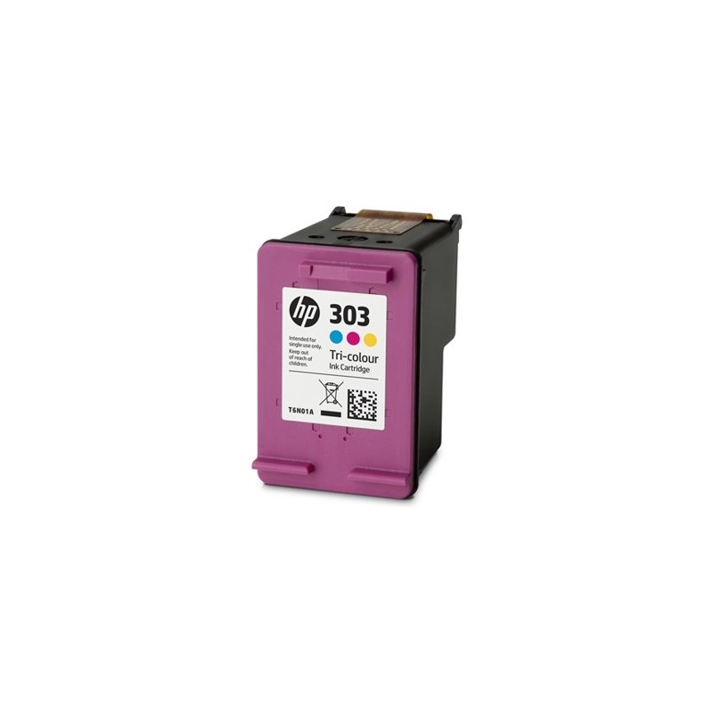 Cartucho tinta hp 303 t6n01ae tricolor cian magenta amarillo