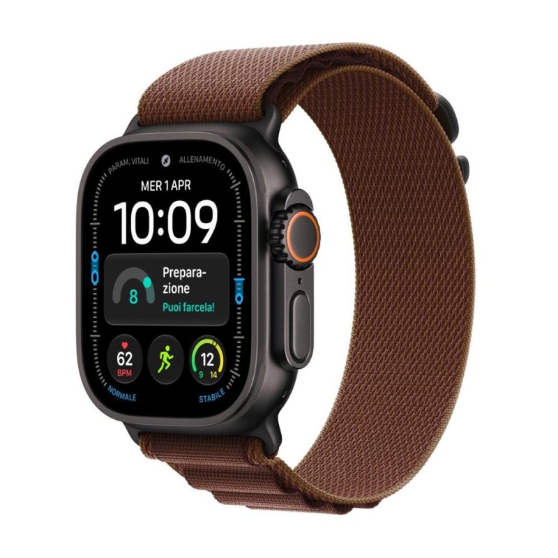 Smartwatch apple watch u4 gps+cell 49mm black titanium case with burgundy alpine loop s