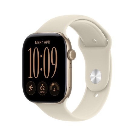 Smartwatch apple watch s12 gps 46mm light gold aluminium case with sand sport band m - l
