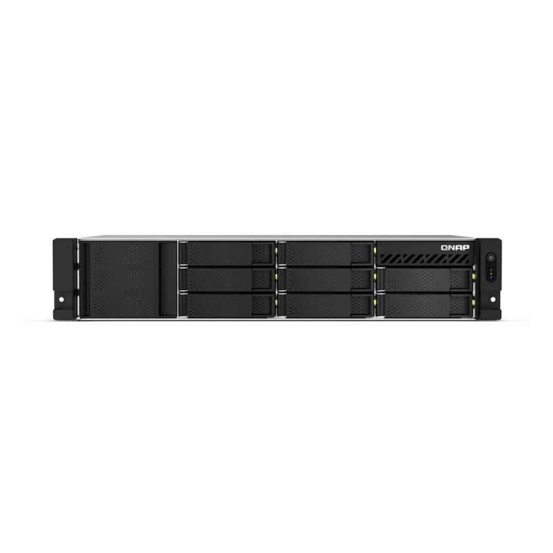 Servidor nas qnap ts - 873aeu - rp - 4g 8 bahias 2u rack 4gb gigabit ethernet