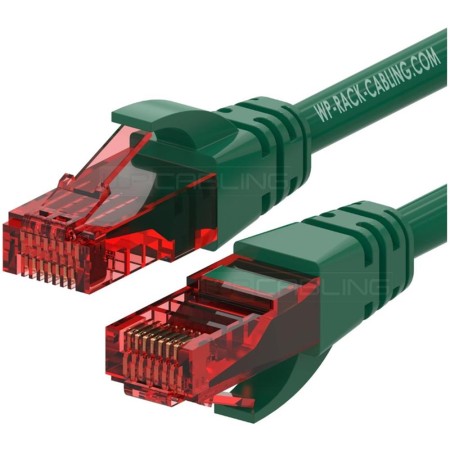 Cable de red wp latiguillo rj45 u - utp cat.6 2m verde