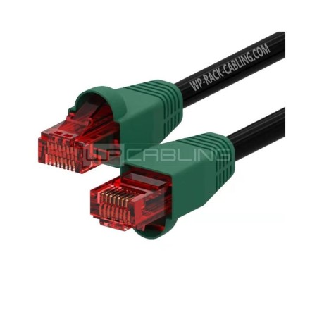 Cable de red wp latiguillo rj45 u - utp ldpe cat.6 1m negro