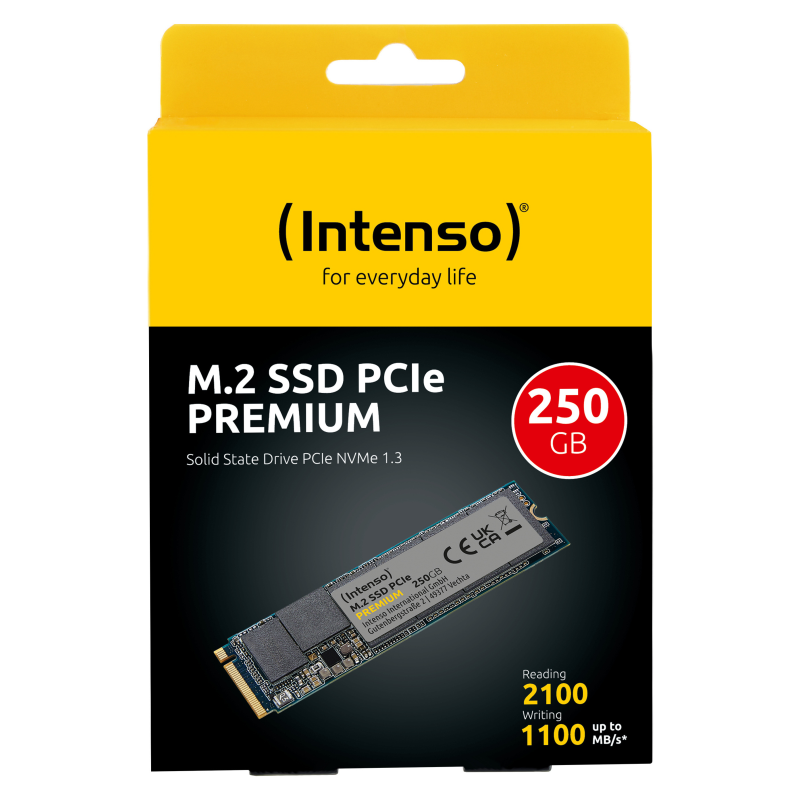 Intenso 3835440 Premium SSD 250GB PCIe Gen 3x4