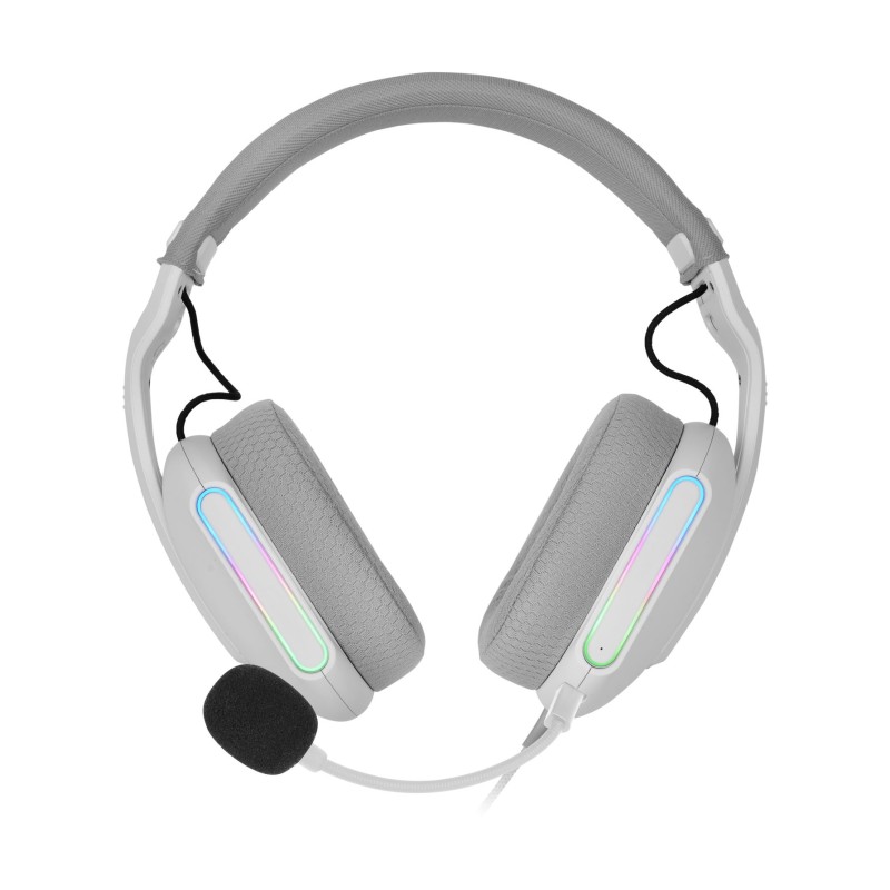 Auriculares Gaming con Micrófono Mars Gaming MH-PRO/ Jack 3.5/ USB/ Blancos
