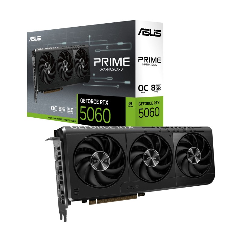 Tarjeta Gráfica Asus Prime GeForce RTX 5060 OC Edition/ 8GB GDDR7