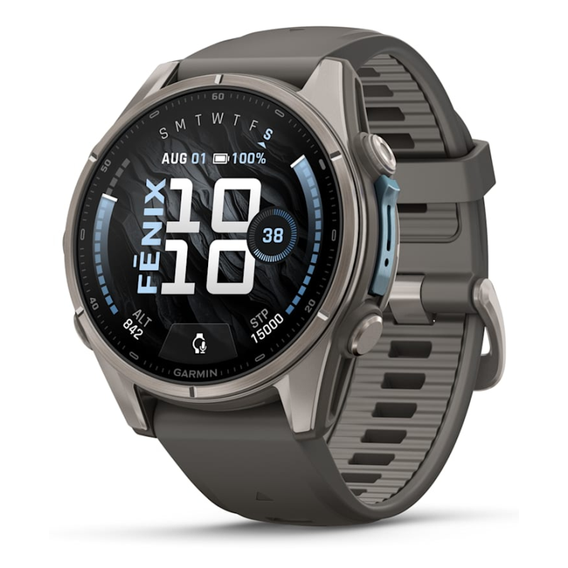 Garmin fenix 9 3,3 cm (1.3″) AMOLED 43 mm Digital 416 x 416 Pixeles Pantalla táctil Titanio Wifi GPS (satélite)